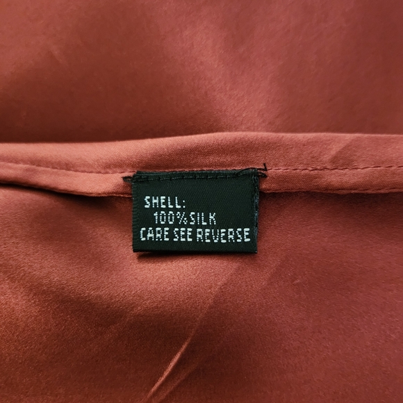 Carmen Marc Valvo Signature Deep Red Silk Cocktail Dress - Picture 11 of 12